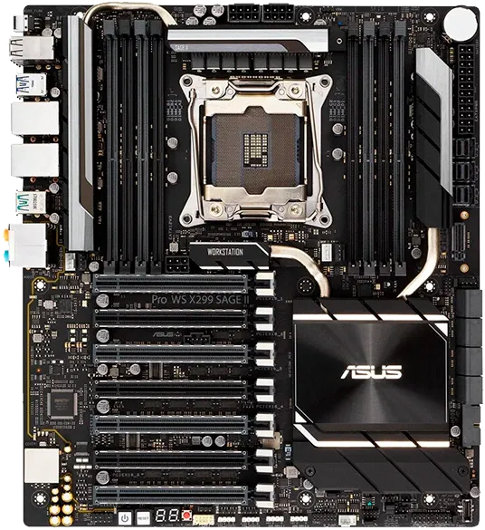 Замена термотрубок Asus Pro WS X299 Sage II