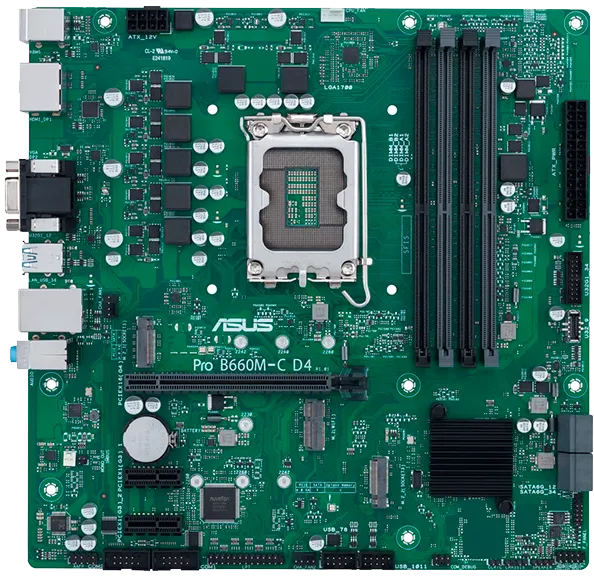 Замена термотрубок Asus Pro B660M-C D4-CSM